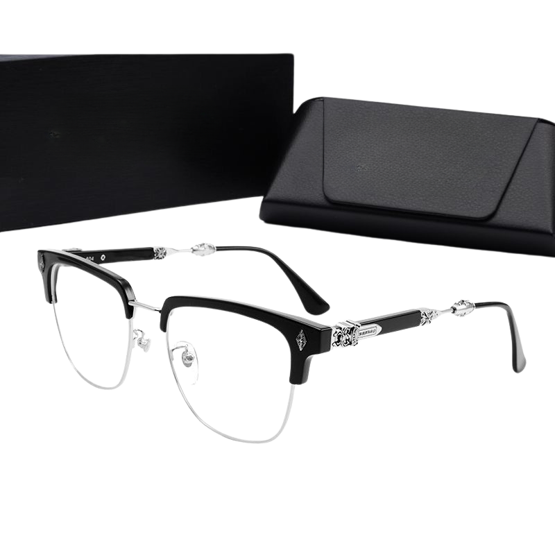 Half Black-Silver Dagger Eyeglasses