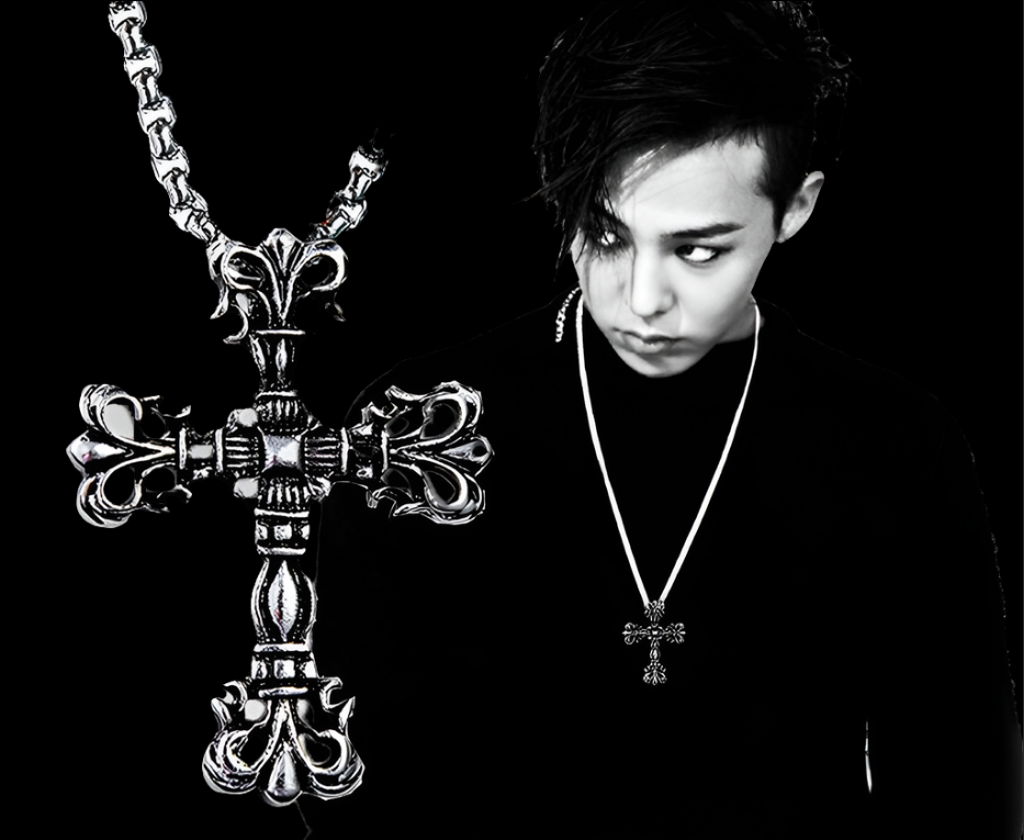 Floral Cross Pendant Necklace
