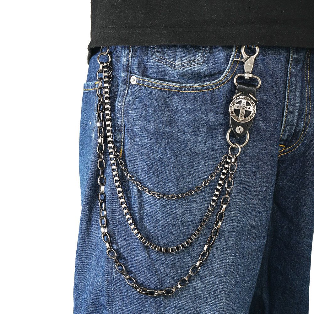 Rock on Fashion wallet  Chain Multi-Layer