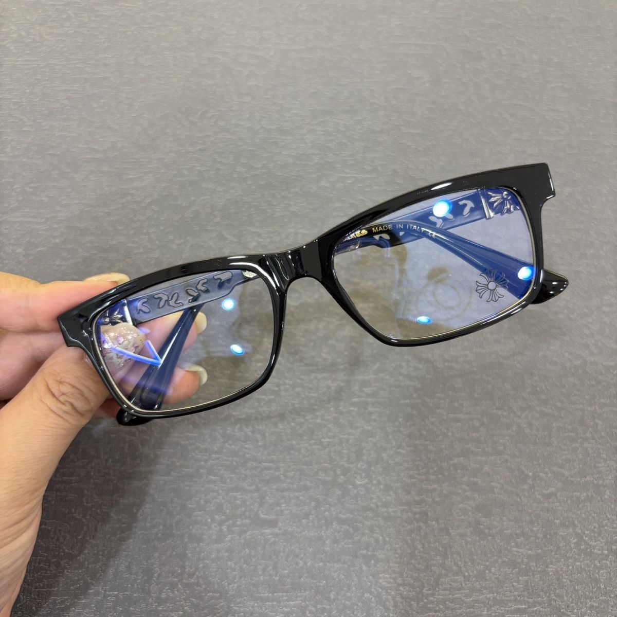 Black-Silver Pene Style Eyeglasses