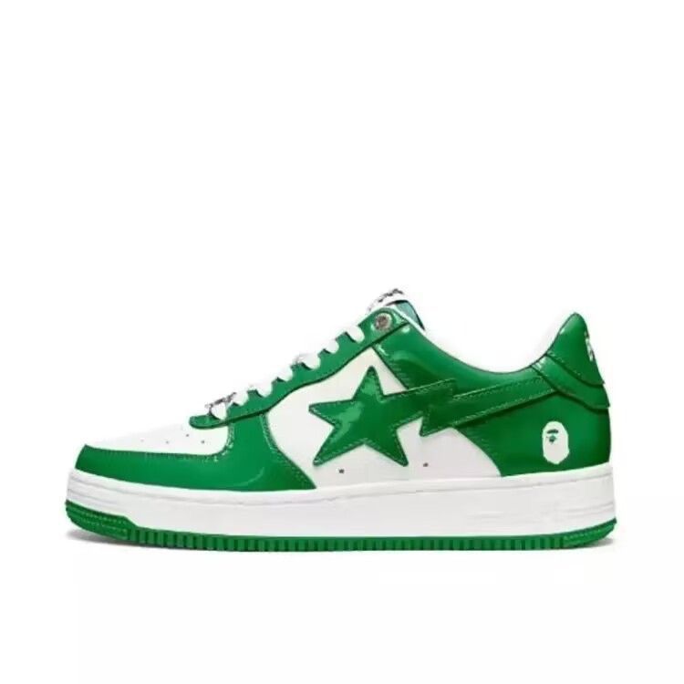 Bapsta Green Low Top Sneakers