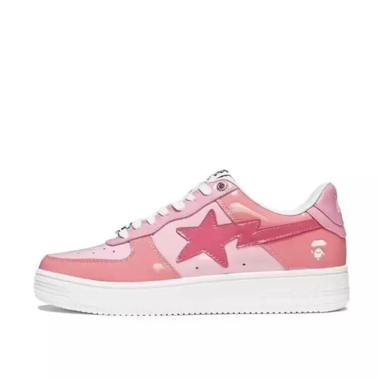 Bapsta Pink Low-top Sneakers