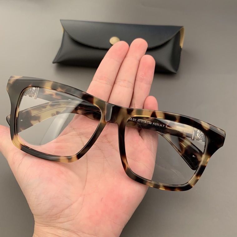 Brown Havana Square Eyeglasses