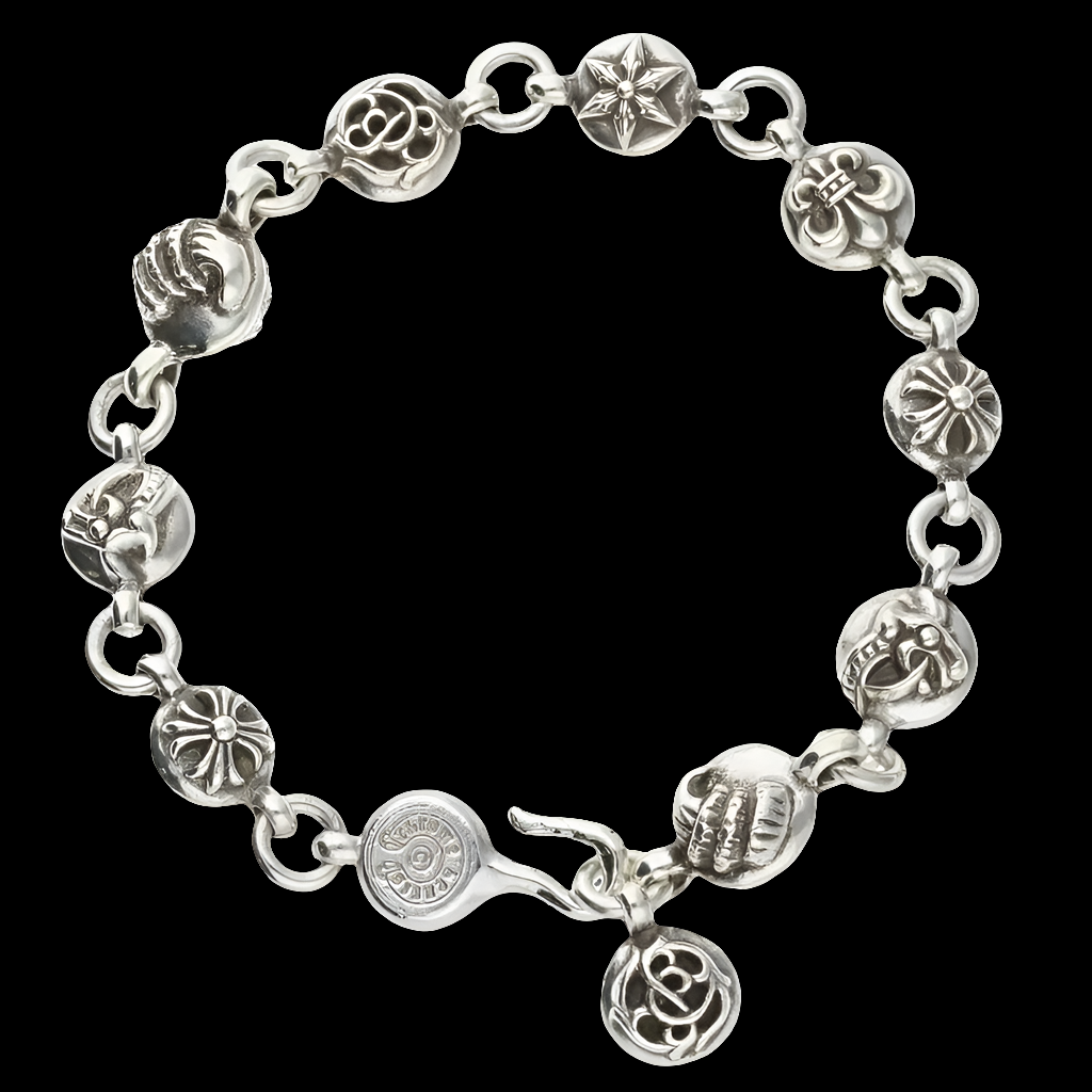 Silver Multi-Ball Bracelet