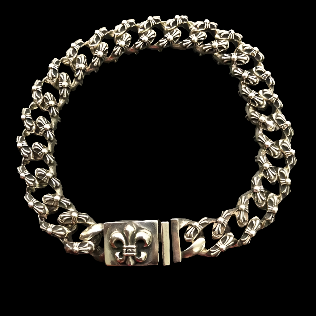 Flower Cuban Bracelet