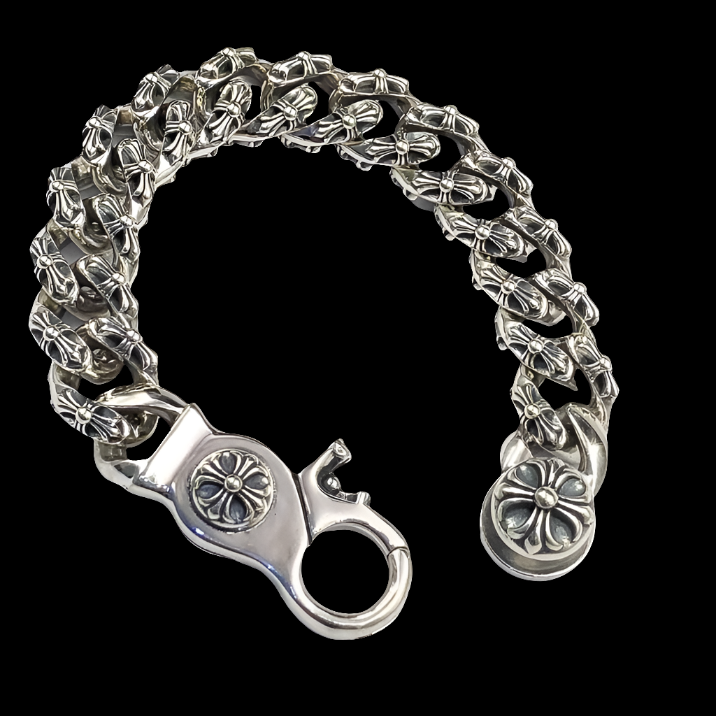 Retro Rock Style Lobster Clasp Cross Bracelet