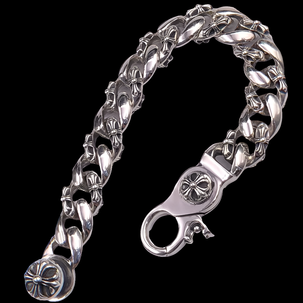 Retro Rock Style Lobster Clasp Cross Bracelet