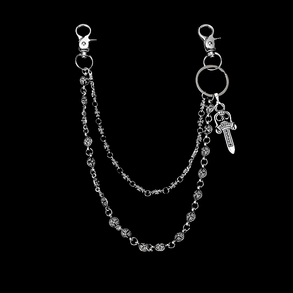 Double chain wallet chain