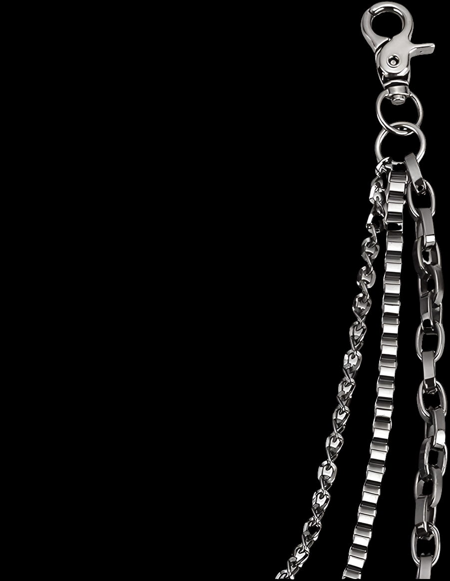 Rock on Fashion wallet  Chain Multi-Layer