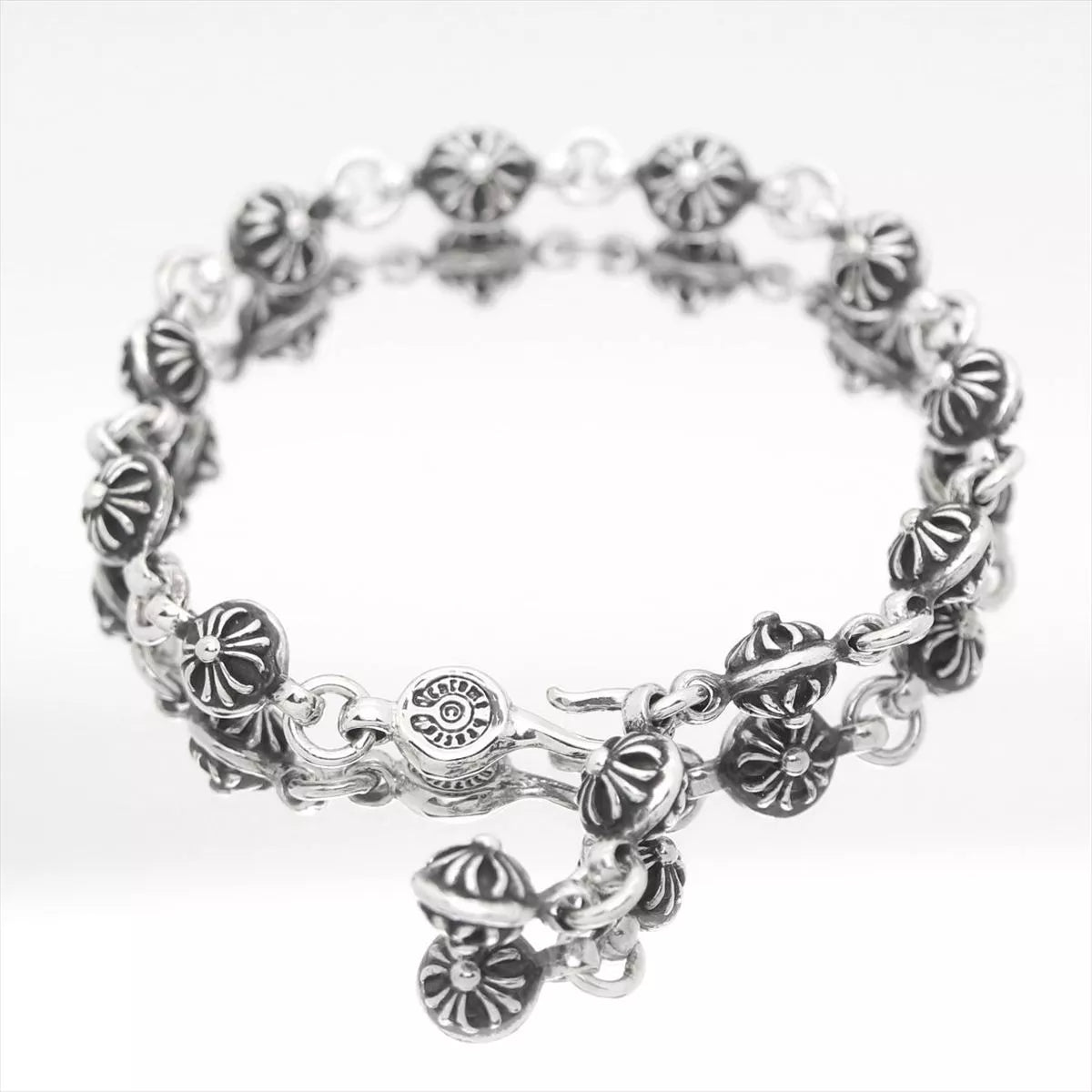 Cross Ball Silver Bracelet Silver Men's