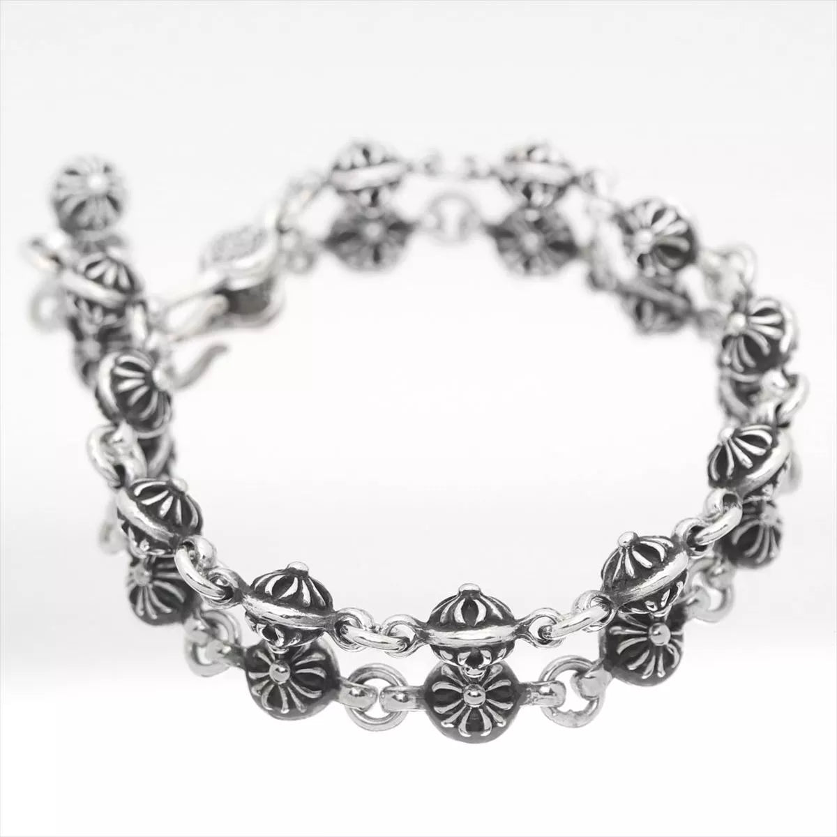 Cross Ball Silver Bracelet Silver Men's